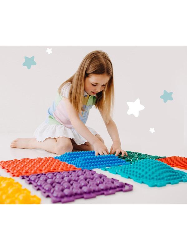 Модульный массажный коврик ОРТОДОН, набор №4 «Радуга»