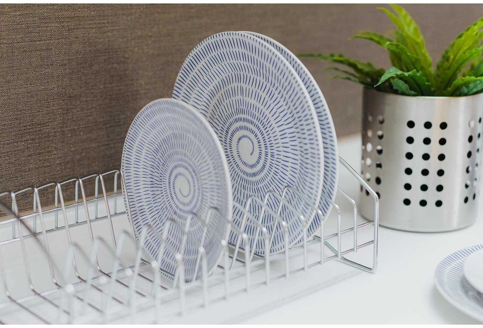 Сушилка для посуды Доляна, 28,5×20×10 см, цвет хром