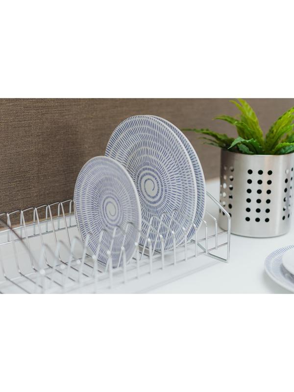 Сушилка для посуды Доляна, 28,5×20×10 см, цвет хром