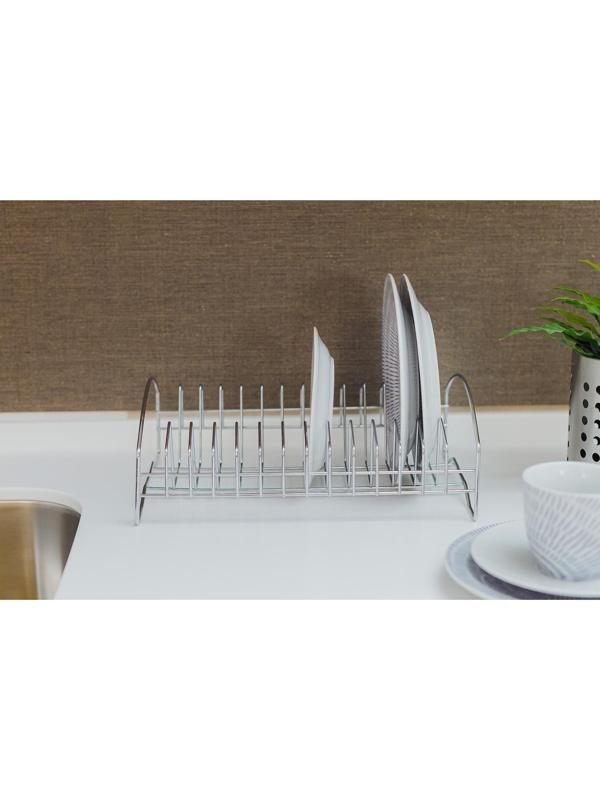 Сушилка для посуды Доляна, 28,5×20×10 см, цвет хром