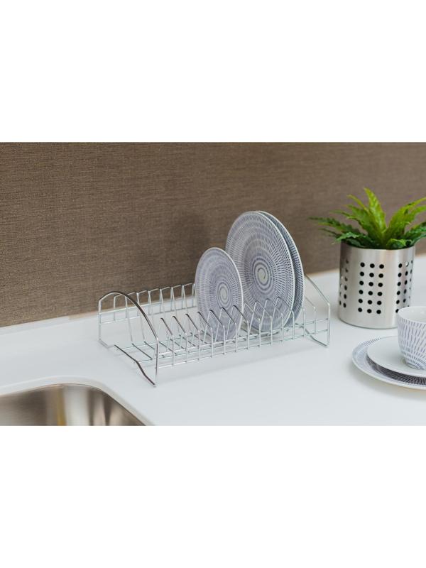 Сушилка для посуды Доляна, 28,5×20×10 см, цвет хром