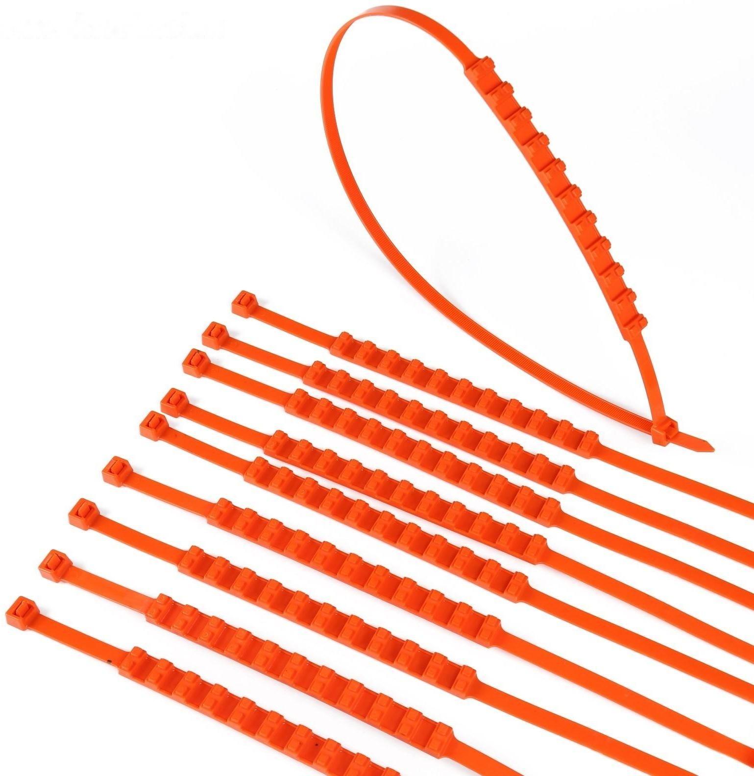 Противобуксовочные хомуты, усиленные, R13-R18, 2×91 см, набор 10 шт