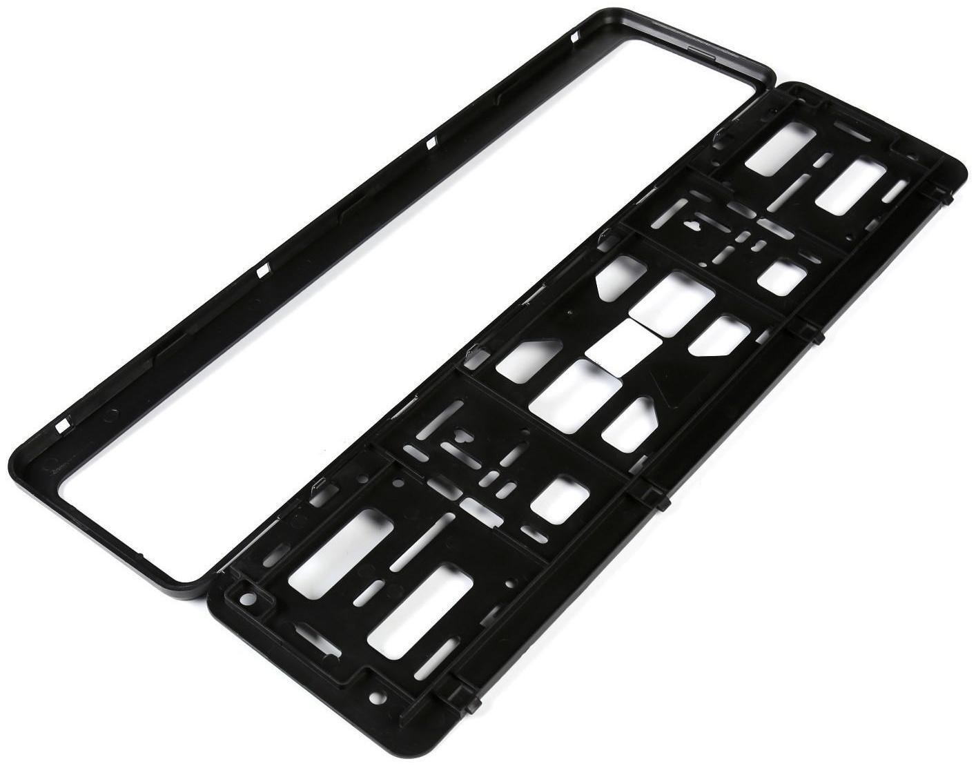 Рамка для автомобильного номера, книжка, графит