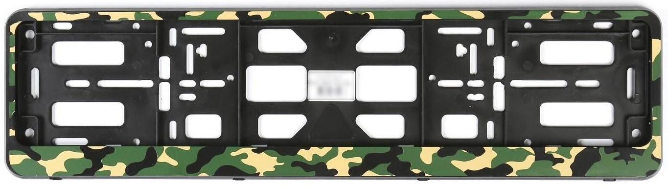 Рамка для автомобильного номера, книжка, камуфляж зелёный