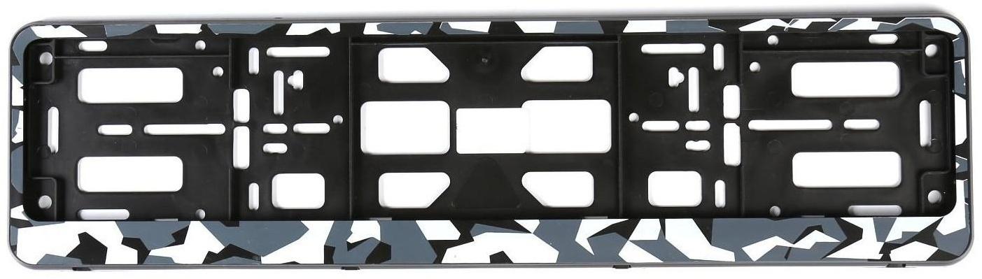 Рамка для автомобильного номера, книжка, камуфляж серый