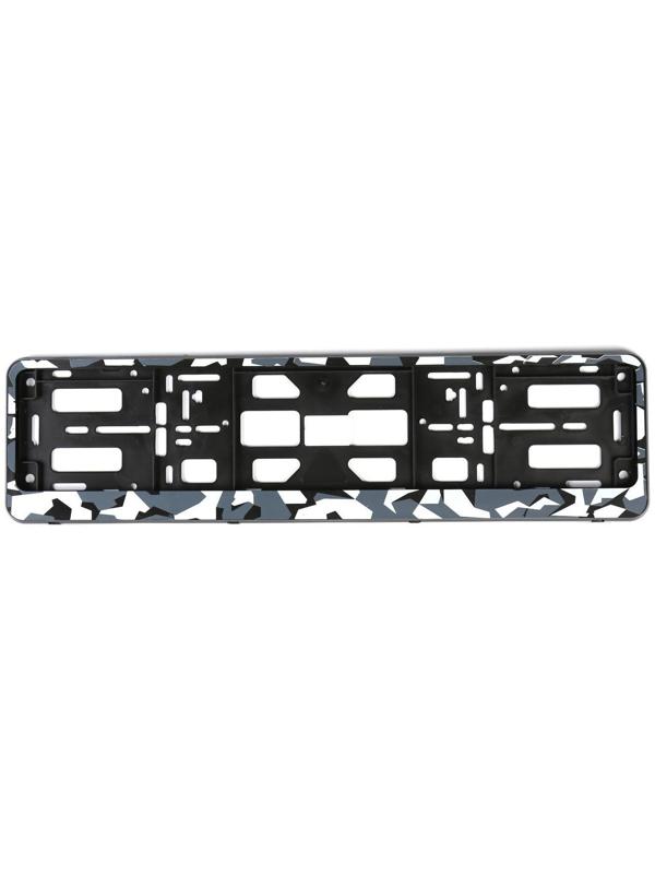 Рамка для автомобильного номера, книжка, камуфляж серый