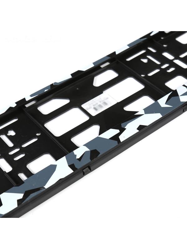 Рамка для автомобильного номера, книжка, камуфляж серый