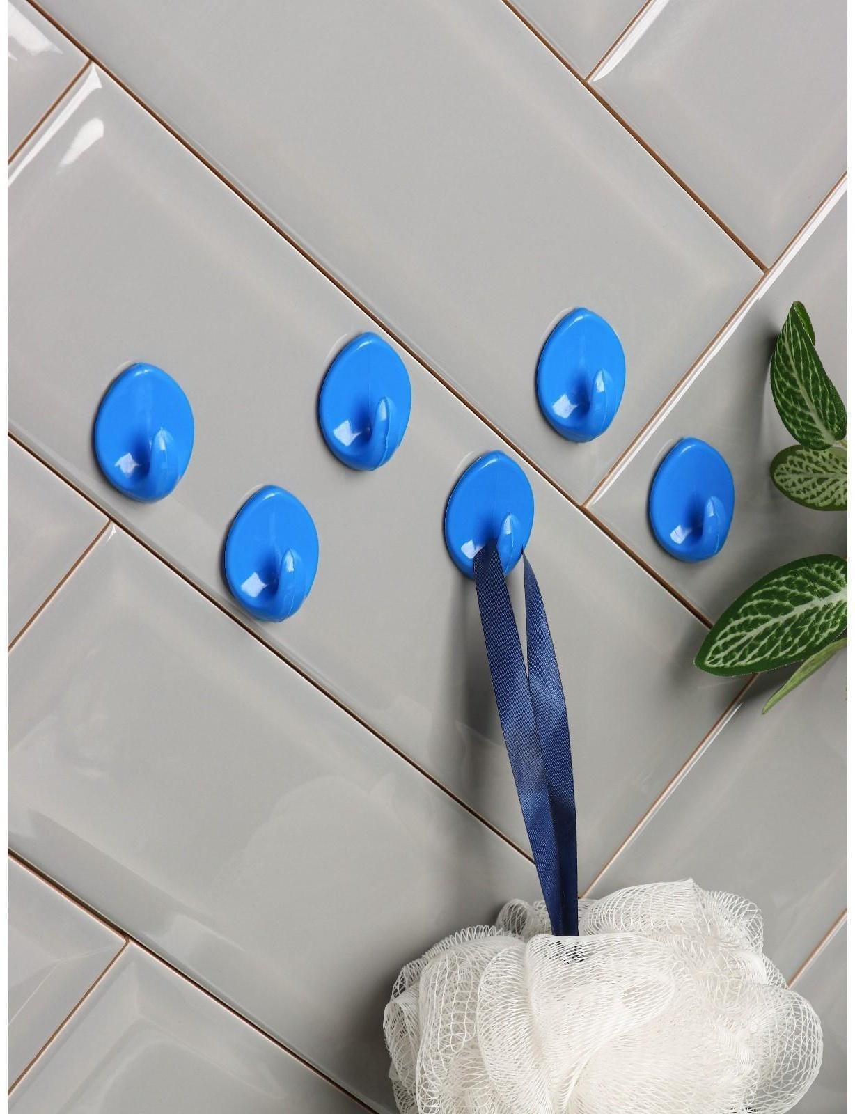 Крючок на липучке Доляна «Овал. Классик», 6 шт, цвет МИКС