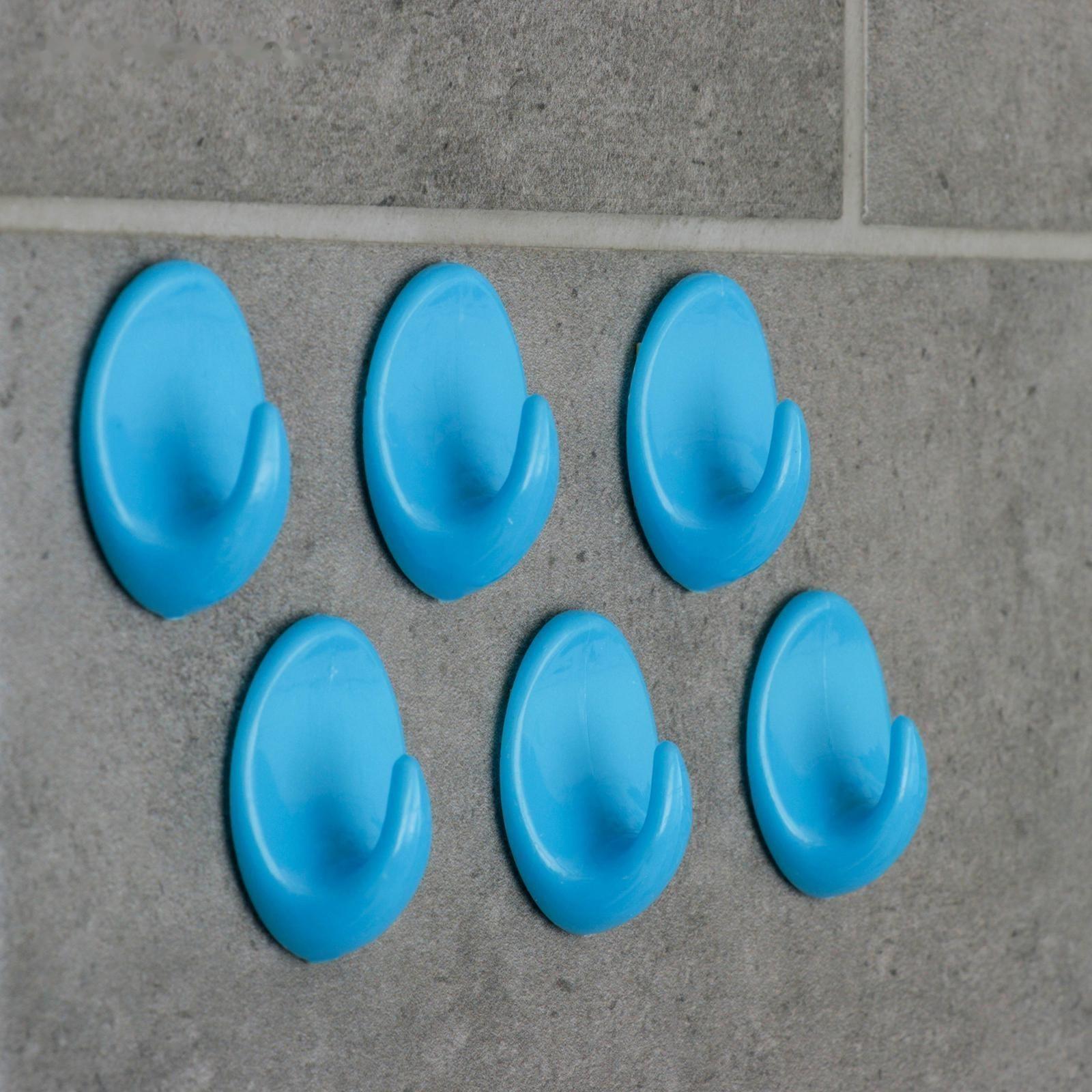 Крючок на липучке Доляна «Овал. Классик», 6 шт, цвет МИКС