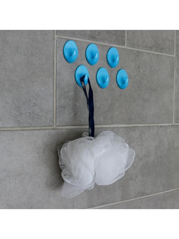 Крючок на липучке Доляна «Овал. Классик», 6 шт, цвет МИКС