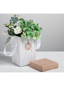 Коробка складная «Доски», 10 × 18 см