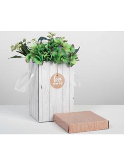 Коробка складная «Доски», 14 × 23 см