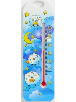 Термометр комнатный детский, цвет голубой