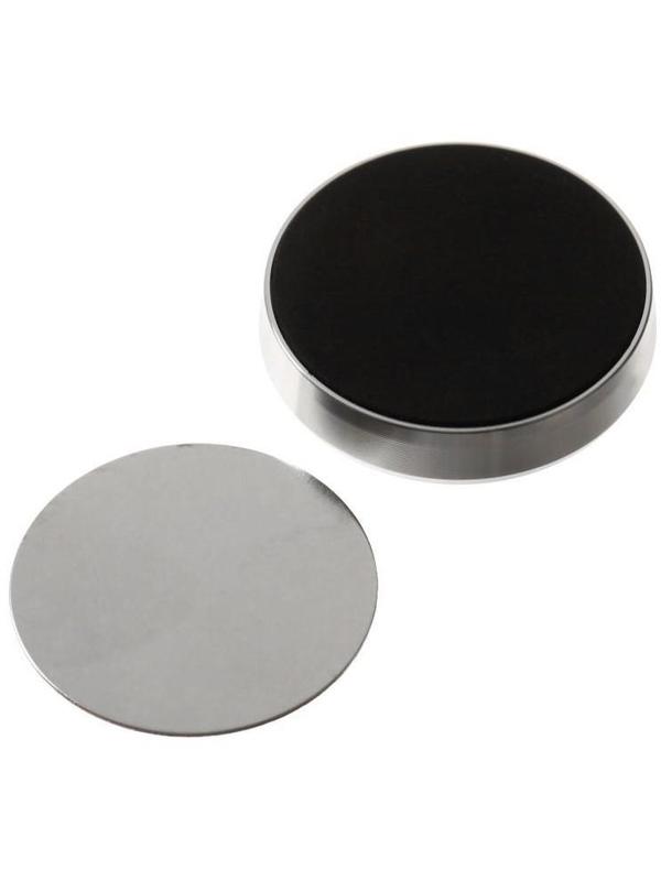 Держатель телефона Cartage, магнитный на клейкой основе, d 3 см, серебро