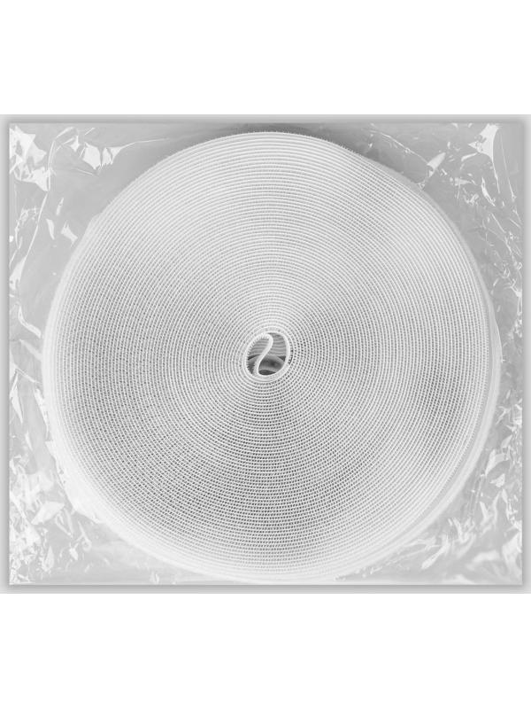 Липучка, 20 мм × 25 ± 1 м, цвет белый