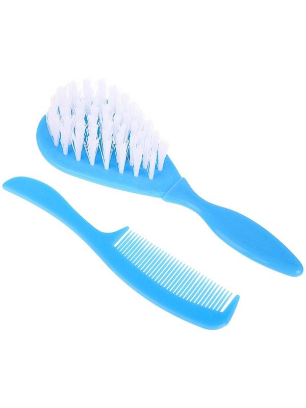 Расчёска детская + массажная щётка для волос «Самый лучший», от 0 мес., цвет голубой