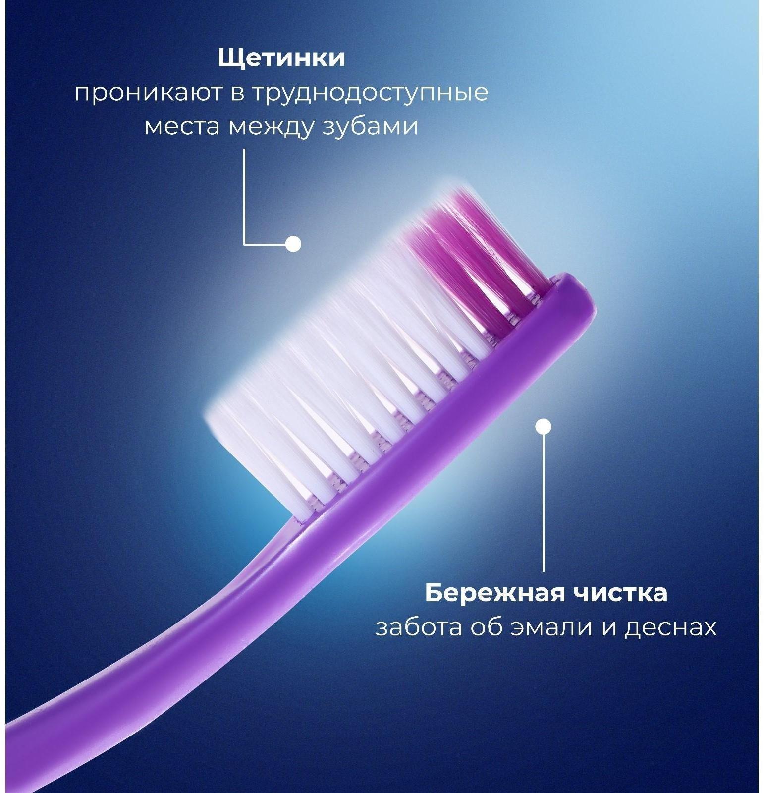 Зубная щётка Rendall Gentle, средней жёсткости, микс, 1 шт.