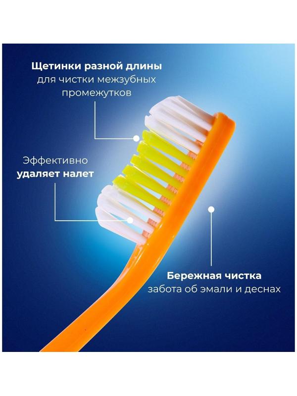 Зубная щётка Rendall One, средней жёсткости, микс, 1 шт.