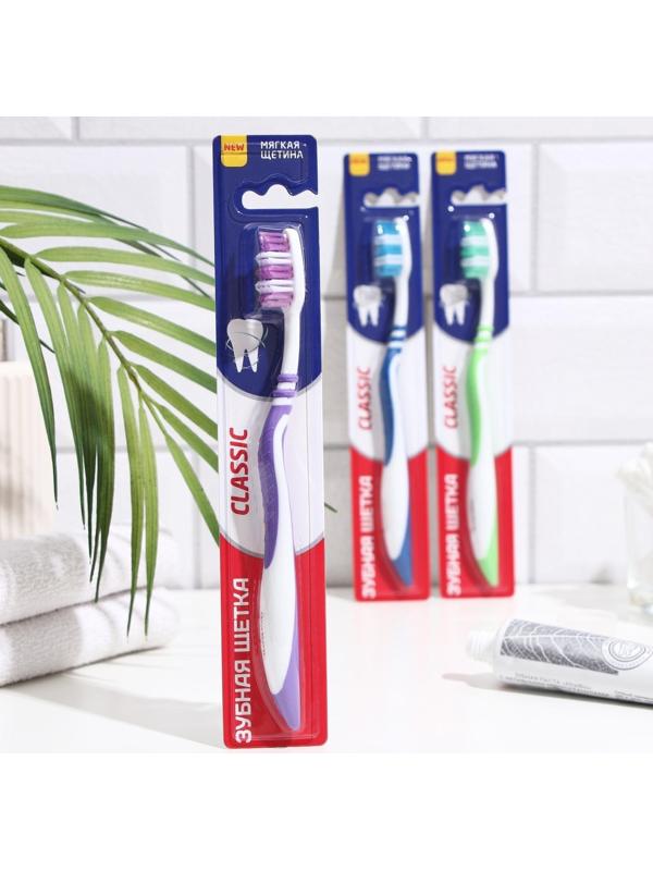 Зубная щётка Rendall Classic, мягкая, микс, 1 шт.
