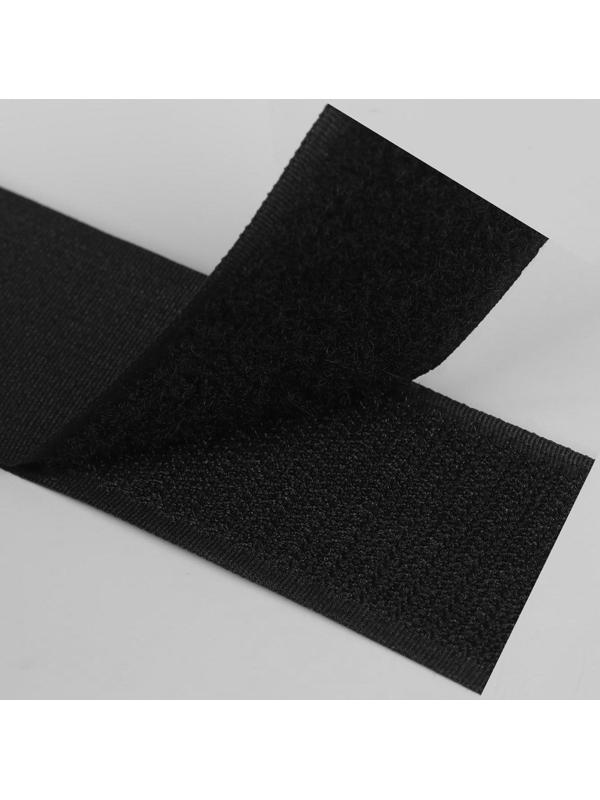 Липучка, 40 мм × 25 ± 1 м, цвет чёрный