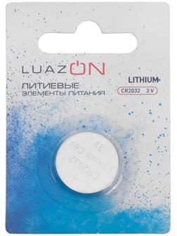 Батарейка литиевая LuazON, CR2032, блистер, 1 шт