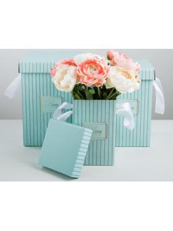 Набор коробок 3 в 1 «Счастье», 10 × 18, 14 × 23, 17 × 25 см