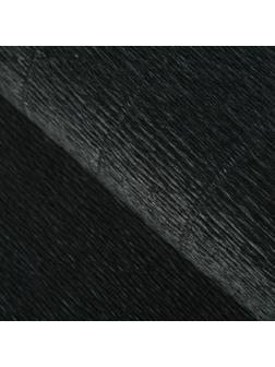 Бумага для упаковок и поделок, гофрированная, черная, однотонная, двусторонняя, рулон 1 шт., 0,5 х 2,5 м