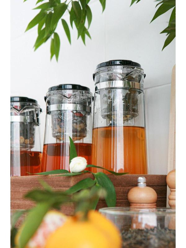 Чайник стеклянный заварочный Magistro «Мантана», 500 мл, с пластиковым ситом