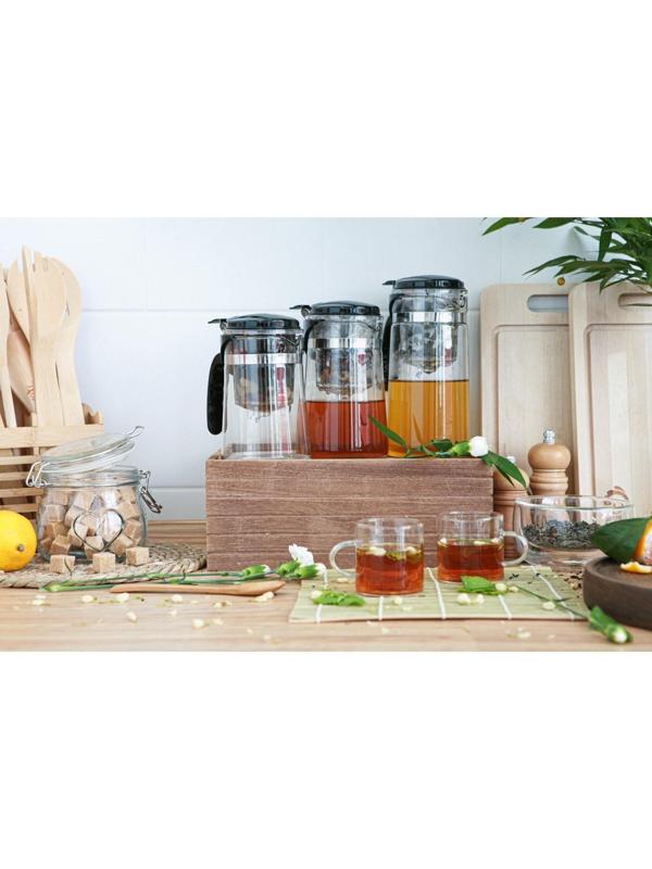 Чайник стеклянный заварочный Magistro «Мантана», 500 мл, с пластиковым ситом