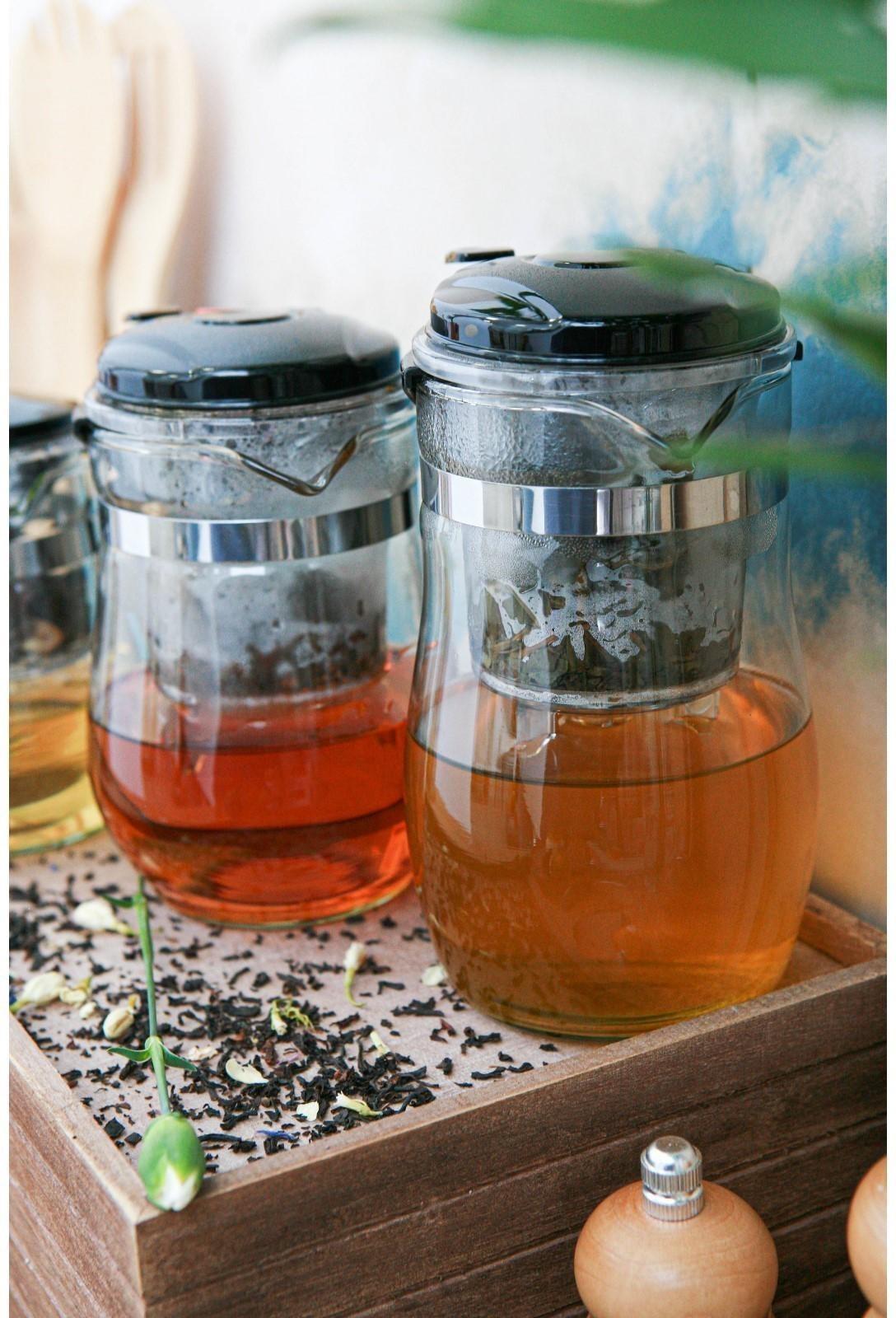 Чайник стеклянный заварочный Magistro «Мехико», 350 мл, с металлическим ситом, пластиковая колба