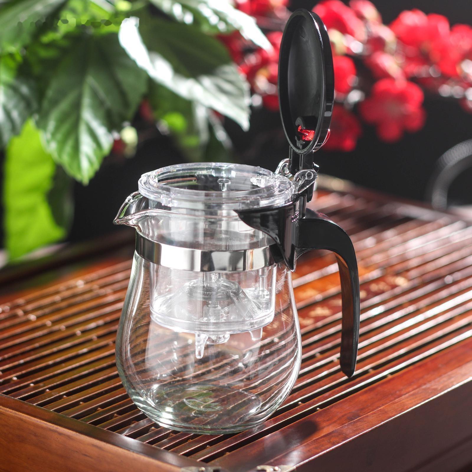 Чайник стеклянный заварочный Magistro «Мехико», 350 мл, с металлическим ситом, пластиковая колба