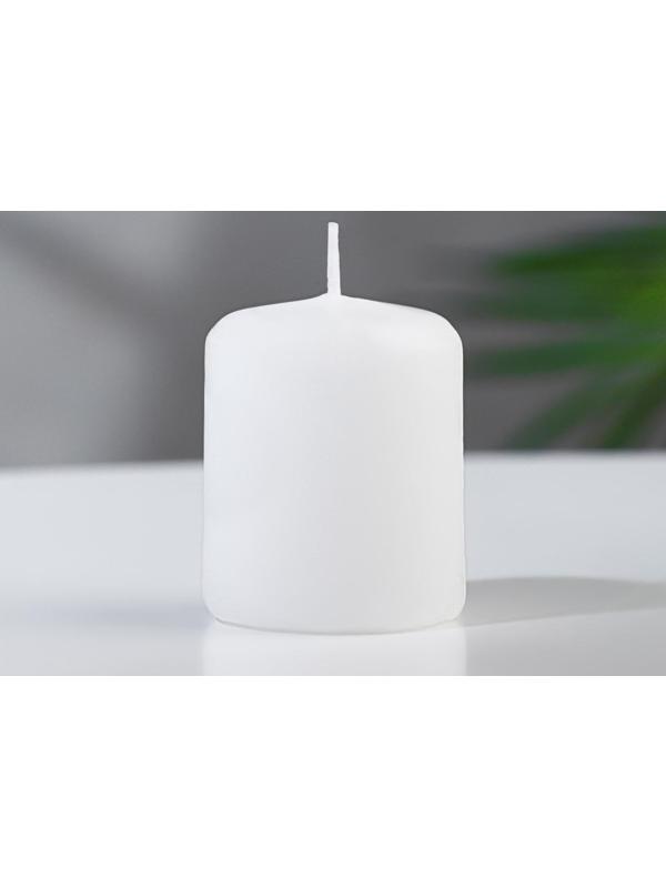 Свеча - цилиндр, 4х5см, 7 ч, 47 г, белая