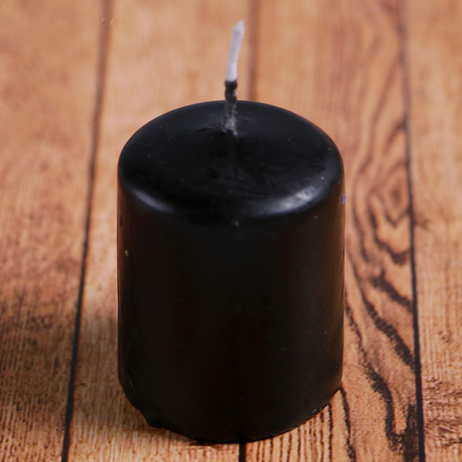 Свеча - цилиндр, 4х5см, 7 ч, 47 г, черная