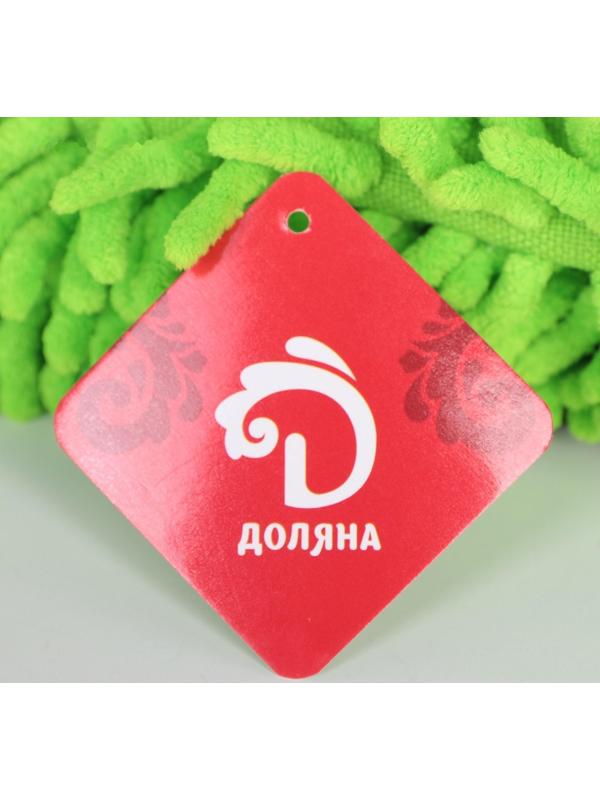 Окномойка с телескопической металлической ручкой и сгоном Доляна, 30×7×85(137) см, микрофибра, цвет МИКС