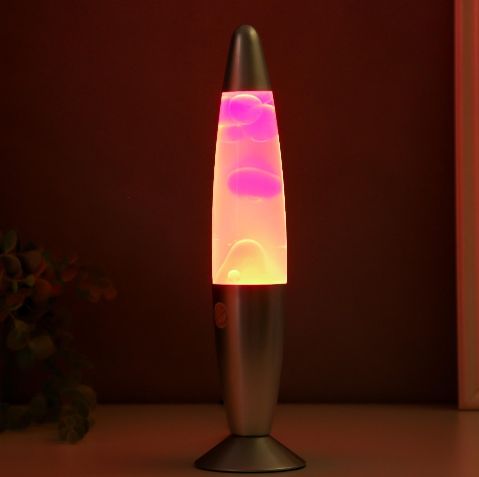 Светильник настольный металл, стекло, воск 