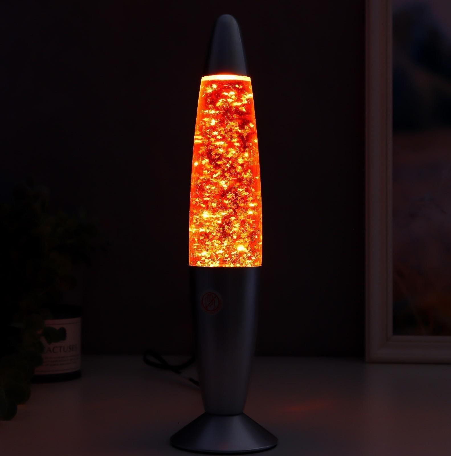 Светильник настольный металл, стекло, воск 