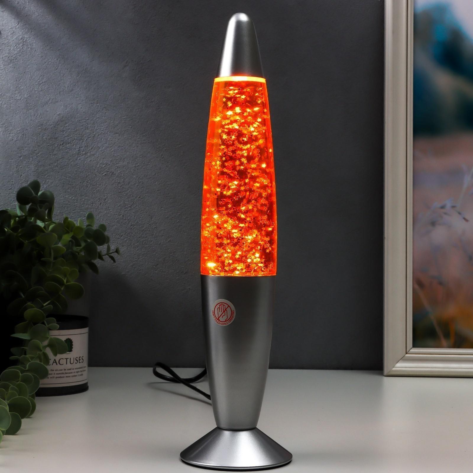 Светильник настольный металл, стекло, воск 