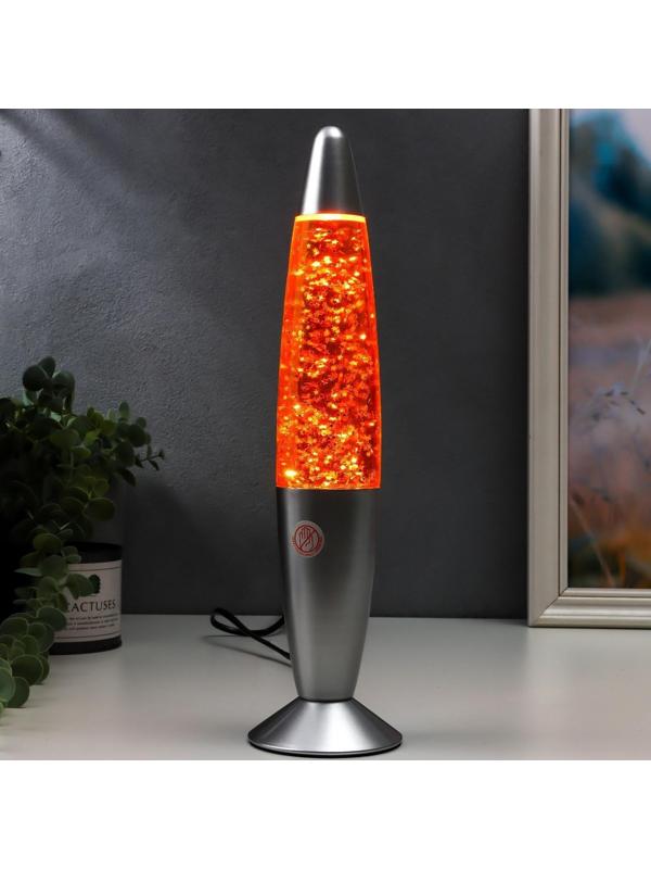 Светильник настольный металл, стекло, воск 