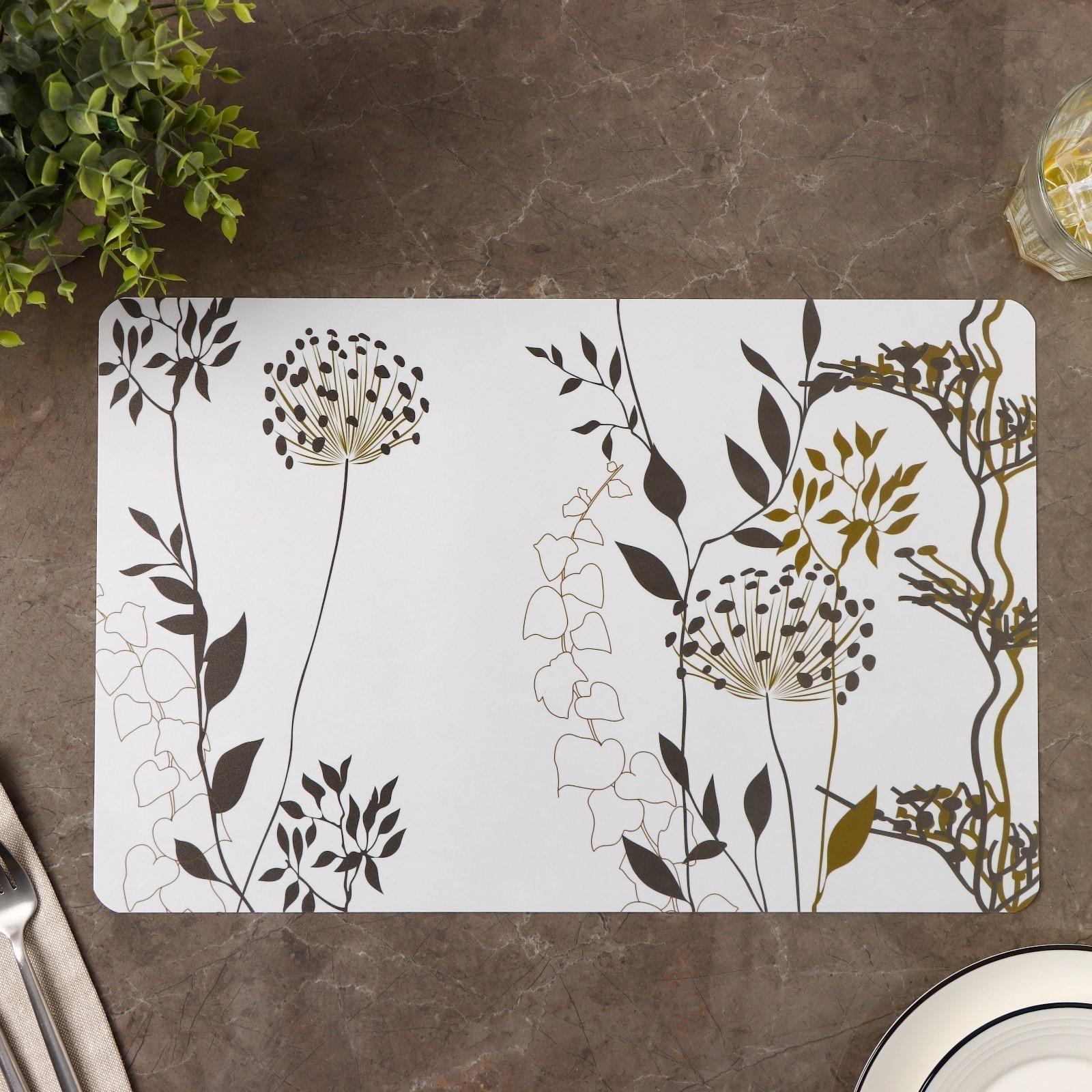 Салфетка сервировочная на стол «Сад»,43×28 см