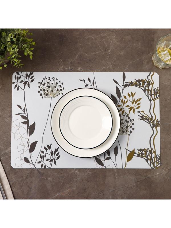 Салфетка сервировочная на стол «Сад»,43×28 см