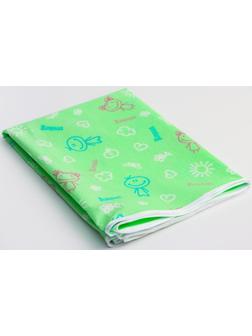 Наматрасник из клеёнки с ПВХ-покрытием, 60х120 см, в кроватку, с рисунком, МИКС