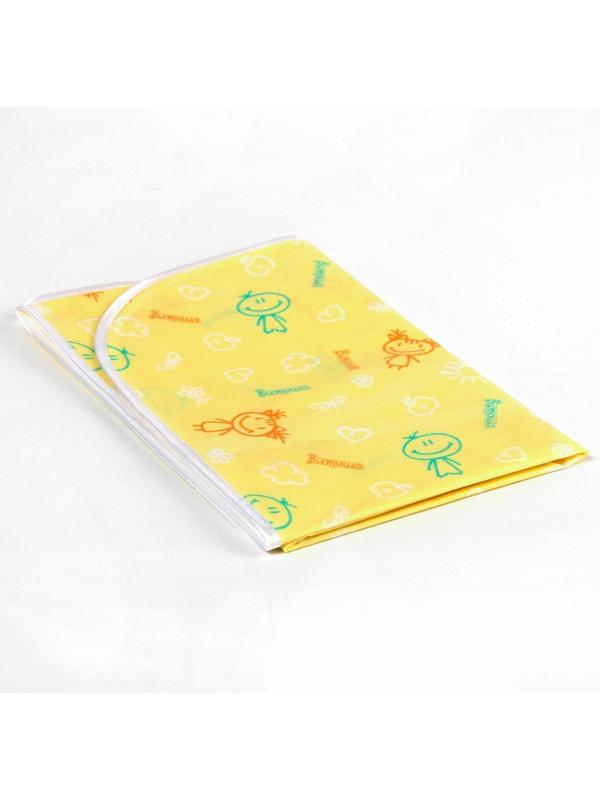 Наматрасник из клеёнки с ПВХ-покрытием, 60х120 см, в кроватку, с рисунком, МИКС