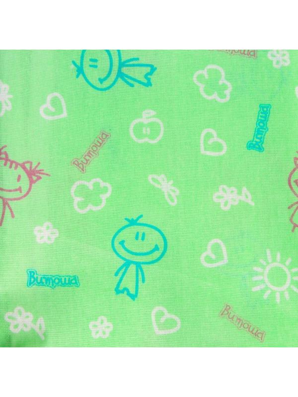 Наматрасник из клеёнки с ПВХ-покрытием, 60х120 см, в кроватку, с рисунком, МИКС