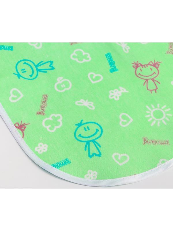 Наматрасник из клеёнки с ПВХ-покрытием, 60х120 см, в кроватку, с рисунком, МИКС