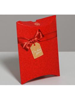 Коробка сборная фигурная «От всей души!», 11 × 8 × 2 см