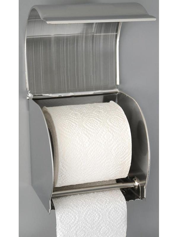 Держатель для туалетной бумаги, без втулки 12×12,5×12 см, цвет хром зеркальный