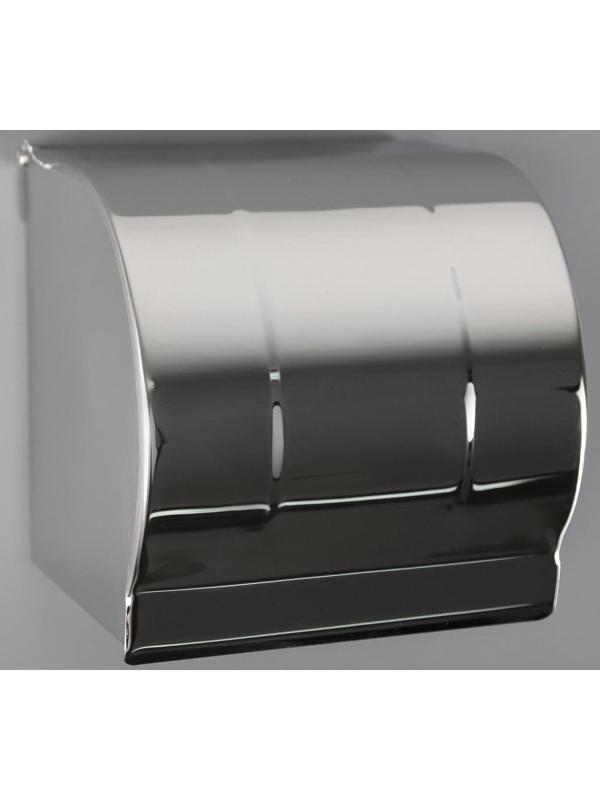 Держатель для туалетной бумаги, без втулки 12×12,5×12 см, цвет хром зеркальный
