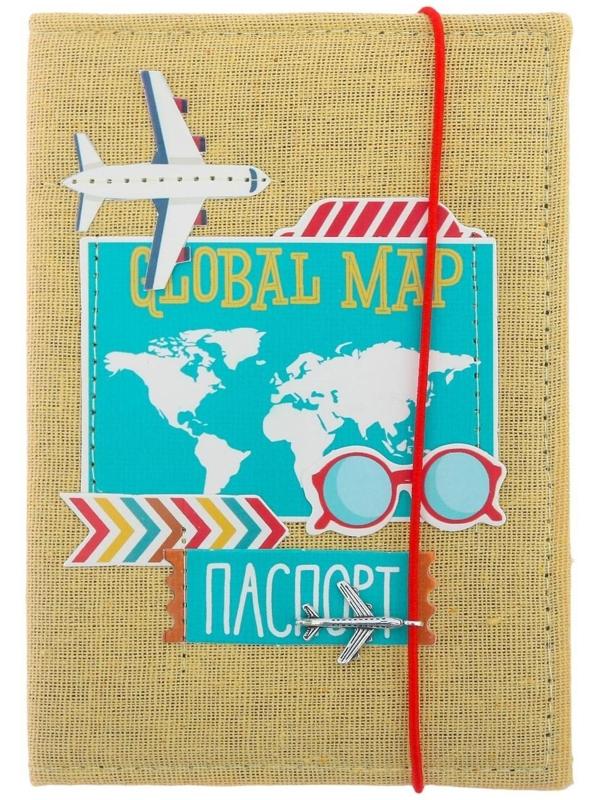 Паспортная обложка «Люблю путешествовать», набор для создания, 13.5 × 19.5 см