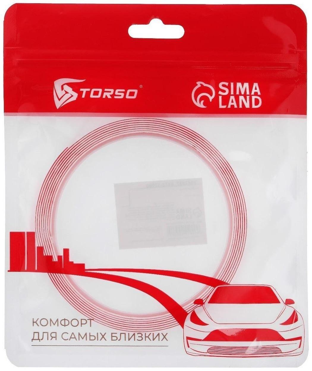 Клейкая лента TORSO, прозрачная, двусторонняя, акриловая, 15 мм x 2 м