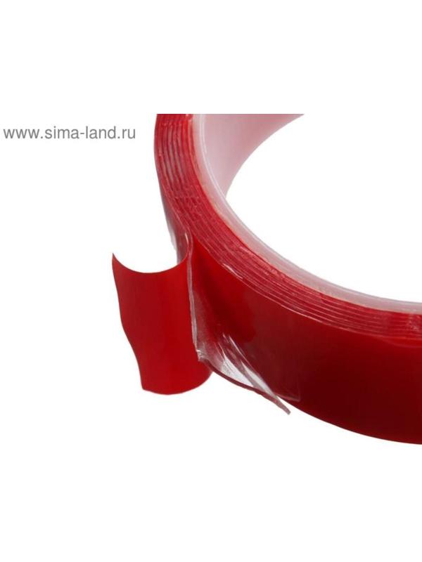 Клейкая лента TORSO, прозрачная, двусторонняя, акриловая, 40 мм x 2 м